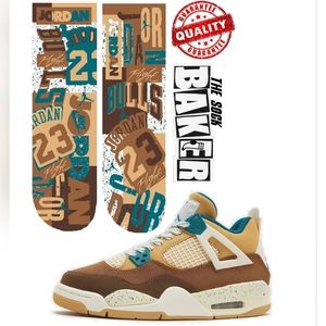 Jordan 4 Cacao Wow Socks